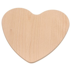 ČistéDřevo Prkénko srdce dřevěné 21 x 20 cm