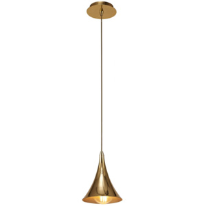 Mantra Jazz, stylové závěsné svítidlo, 1x20W E27, kov/zlatá, výška 35cm