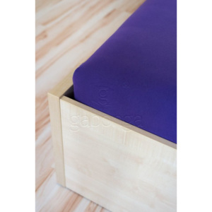 AMIDO-EXQUISIT Jersey prostěradlo violet 460 Jersey, Rozměr 100 x 200 cm