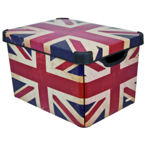 CURVER box úložný dekorativní L BRITISH FLAG, 39,5 x 29,5 x 24 cm, 04711-D99