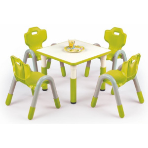 Čtvercový stolek SIMBA zelený
