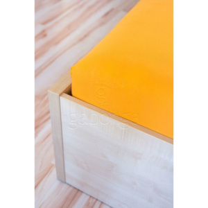 AMIDO-EXQUISIT Jersey prostěradlo mandarinkové 181 Jersey, Rozměr 100 x 200 cm