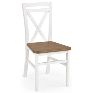 Jídelní židle DARIUSZ bílá/olše