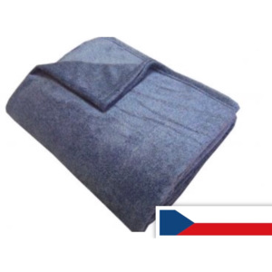 Super soft deka modrý melír 150x200 cm
