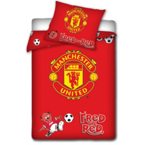 Tiptrade Povlečení Manchester United 100x130/40x60 cm Bavlna