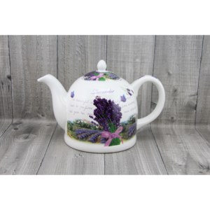 Konvice čajová porcelánová s motivem levandule