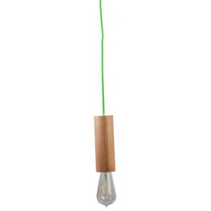 CLARO Závěsné stropní svítidlo VERTIGO světle zelený kabel, Vemzu
