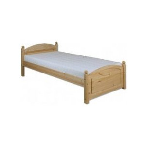Masivní dřevěná postel -jednolůžko DN126 borovice masiv 90x200 cm NELAKOVANÁ