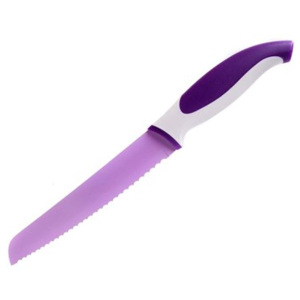 BANQUET Nerezový nůž na chléb s nepřilnavým povrchem Symbio New 19 cm, fialová 25LI008151V