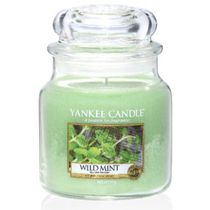 Vonná svíčka Yankee Candle Wild Mint - Divoká máta Classic Střední 411 GRAMŮ