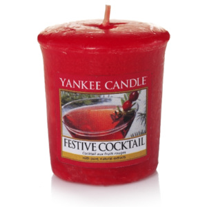 Votivní vonná svíčka Yankee Candle Festive Cockatil - Sváteční koktejl 50 GRAMŮ