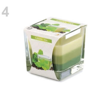 Stoklasa Vonná svíčka ve skle - 4 (Green tea) zelená jablková
