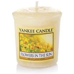 Votivní vonná svíčka Yankee Candle Flowers in the Sun - Květiny na slunci 50 GRAMŮ