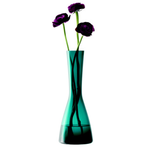 LSA INTERNATIONAL LSA Velvet váza, výška 30 cm zelenomodrá