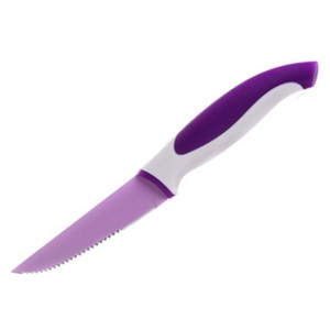 BANQUET Nerezový nůž na steak s nepřilnavým povrchem Symbio 10 cm, fialová 25LI008147V