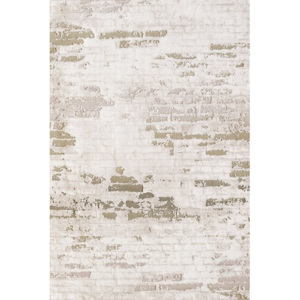 Moderní kusový koberec Quasar 1905 Yesil | béžový Typ: 80x300 cm
