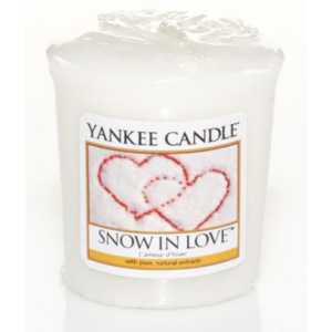 Votivní vonná svíčka Yankee Candle Snow in Love - Láska ve sněhu 50 GRAMŮ