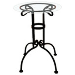 IRON - ART Květinový stolek kruhový OHIO - Sklo IRA.T 0587_S