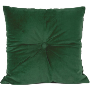 PRESENT TIME Sada 3 ks − Polštář Luxurious Square Velvet – tmavě zelený