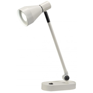 Mantra Kos, stolní lampa s vypínačem, 1x12W GU10, bílá/černá, výška36cm