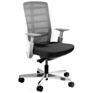 Kancelářská židle Spin S, látka, bílá