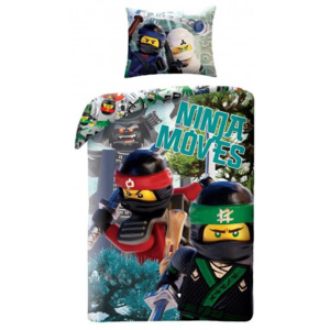 Halantex Dětské bavlněné povlečení LEGO Ninjago Movie, 140x200/70x90cm