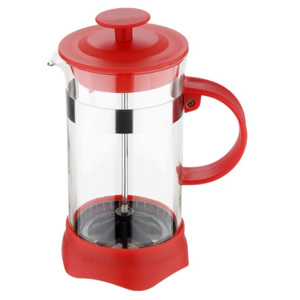 RENBERG Konvička na čaj a kávu French Press 600 ml červená RB-3108