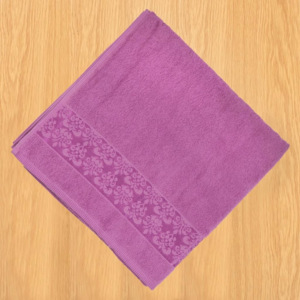 Kvalitex Froté ručník 50x100cm bordura růžový