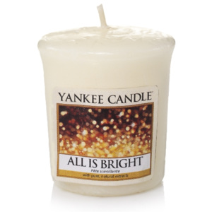 Votivní vonná svíčka Yankee Candle All Is Bright - Všechno jen září 50 GRAMŮ