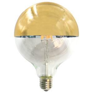 ACA DECOR LED GLOBE G125 6W Filament zlatý vrchlík