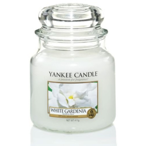 Vonná svíčka Yankee Candle White Gardenia - Bílá gardénie Classic Střední 411 GRAMŮ