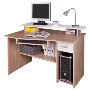 MB DOMUS Počítačový stůl LEON MB.Leon ( sonoma světlá/bílá)