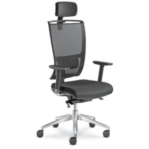 LD seating Kancelářská židle LYRA NET 201-SYS s opěrkou hlavy LD.201-SYS