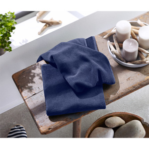 Froté ručníky z biobavlny, 2 ks, modré