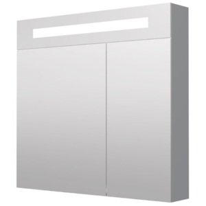 INTEDOOR R ZS zrcadlová skříňka s LED osvětlením 80x75,5 cm bílá R ZS 80 LED 01