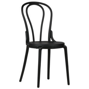 Židle Ernest, plast, černá dee:378649-Z Hoorns