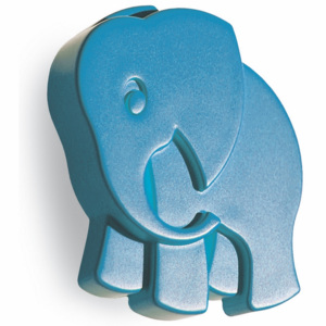 Nábytková dětská úchytka Slon (Nábytková úchytka knopka Slon modrý)