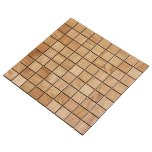DUB mozaika- dřevěný obklad 30 x 30 mm (Dřevěná mozaika, obklad z masivního dřeva. Dekorativní výzdoba stěn v interiéru, vč. koupelen a kuchyní.)