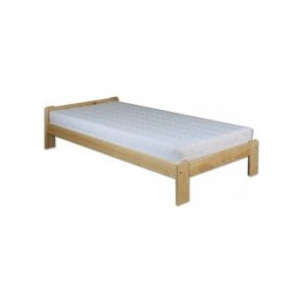 Masivní dřevěná postel -jednolůžko DN123 borovice masiv 90x200 cm - přirodní