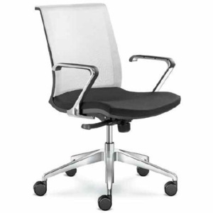 LD seating Konferenční židle LYRA NET 203-F80-N6 s černými plasty LD.203-F80-N6