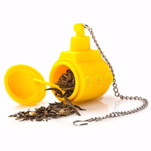 Sítko na čaj TEA SUB OTOTO Design (Barva - žluté, silikon, kov)