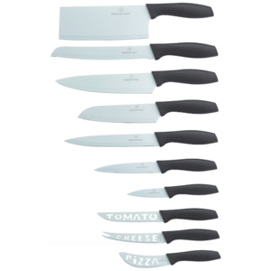 10-ti dílná sada nožů FONDA s antiadhezní vrstvou | bílá