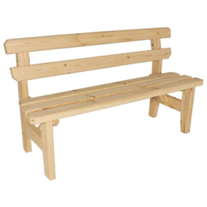 Gaboni Eduard 55482 Zahradní dřevěná lavice - bez povrchové úpravy - 150 cm