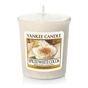 Votivní vonná svíčka Yankee Candle Spice White Cocoa - Bílé kakao s kořením 50 GRAMŮ