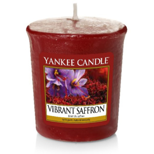 Votivní vonná svíčka Yankee Candle Vibrant Saffron - Živoucí šafrán 50 GRAMŮ