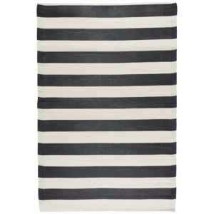 Plastový koberec Recykled Black Stripes 120x180