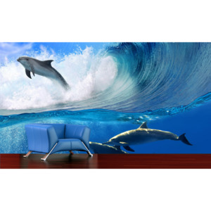 IMPAR Fototapeta Delfíni ve vlnách
