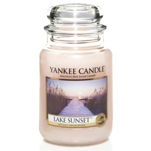 Vonná svíčka Yankee Candle Lake Sunset - Západ slunce u jezera Classic Velká 625 GRAMŮ