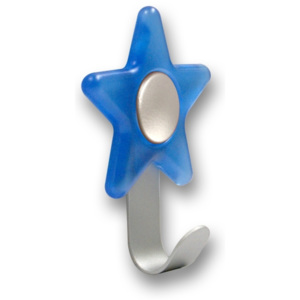 Nábytkový dětský věšák Hvězdička modrá (Nástěnný dětský háček Hvězdička modrá)