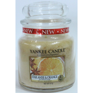 Vonná svíčka Yankee Candle Star Anise & Orange - Anýz a pomeranč Classic Střední 411 GRAMŮ